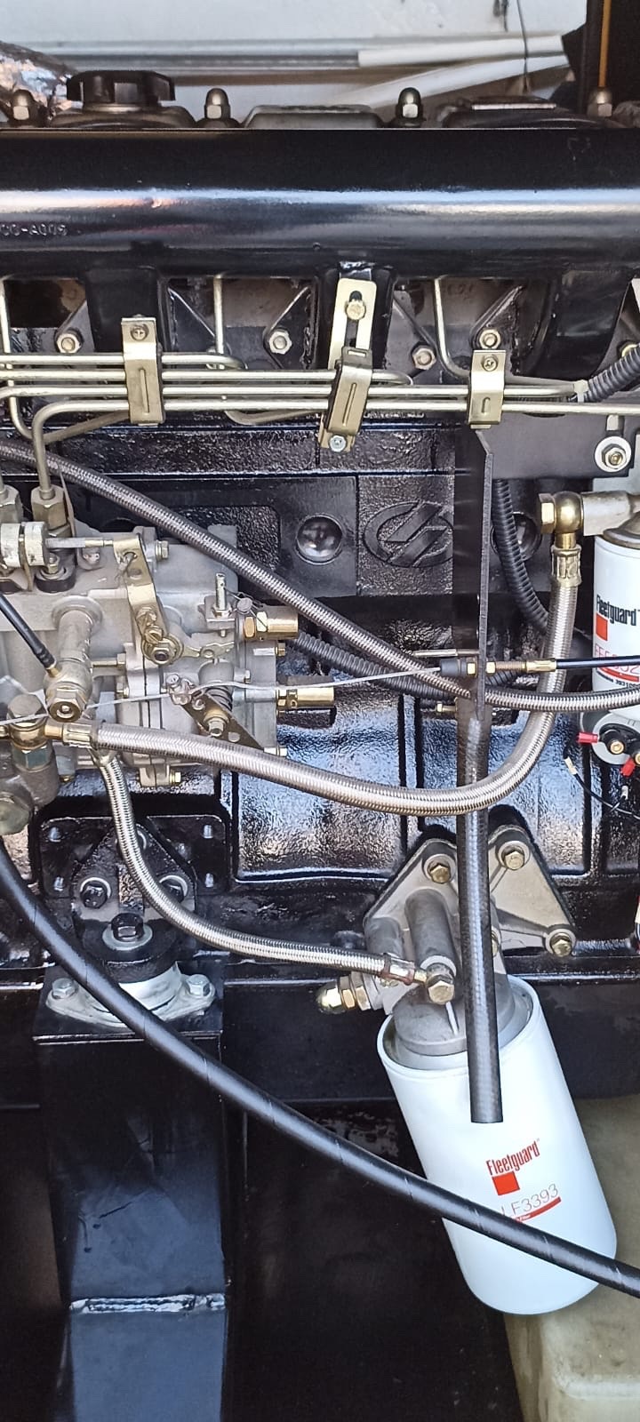 Detalle técnico de motor